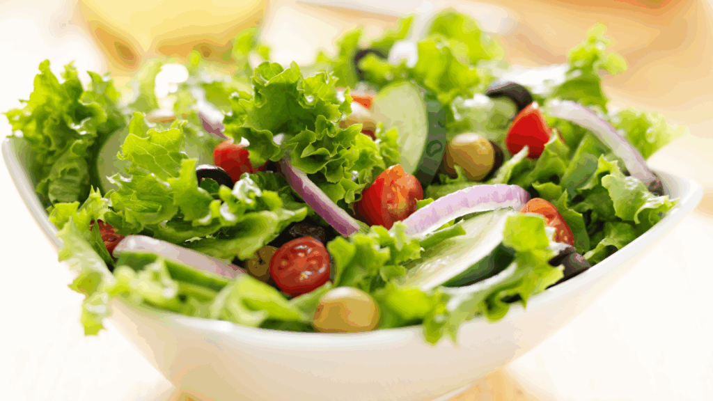 leafy grean vegetable bowl