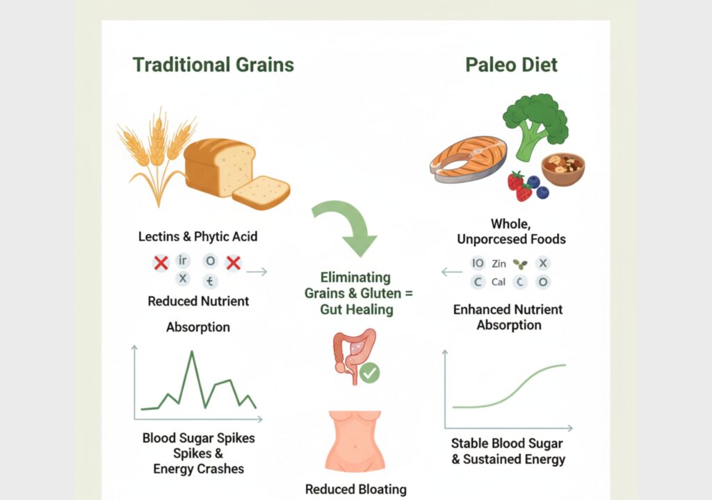 traditional grains and paleo diet comparison